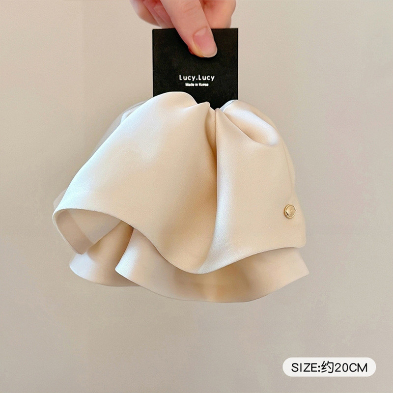 กระโปรงซาตินสไตล์เกาหลี พร้อมคลิปผมหางม้า คุณภาพสูง - รูปที่ 4