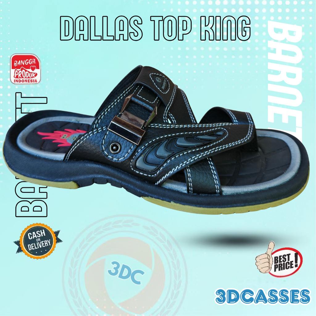 Barnett DALLAS TOP KING - รองเท้าแตะแฟชั่นลําลองผู้ชาย Barnett ดั้งเดิม