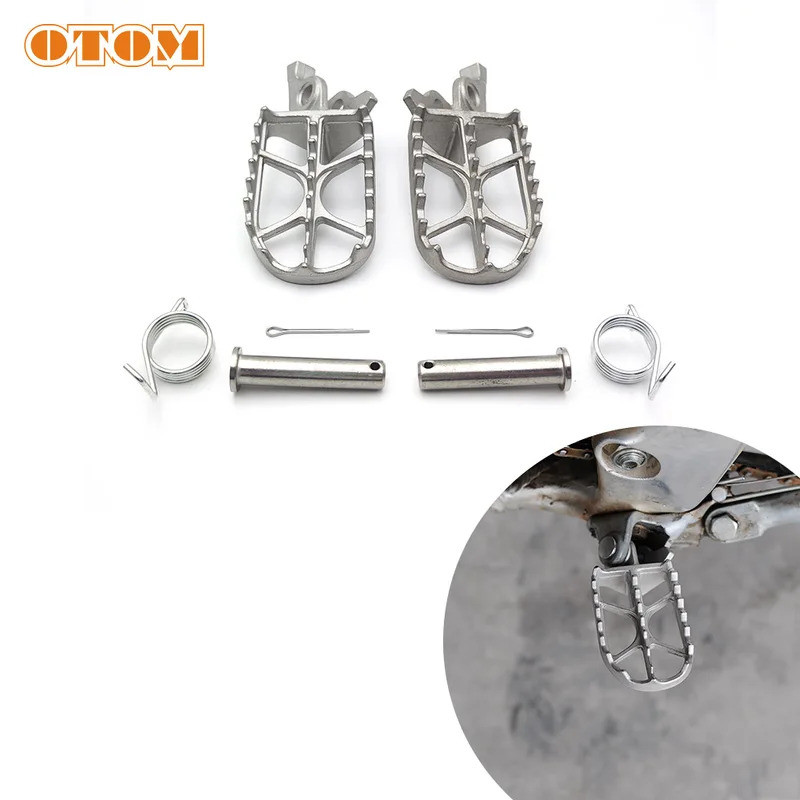 TM หมุดเท้ารถจักรยานยนต์ Footrest Footpegs 360 หมุนด้านหน้าสําหรับ HONDA CRF250R CRF450R CRF450RX Mo