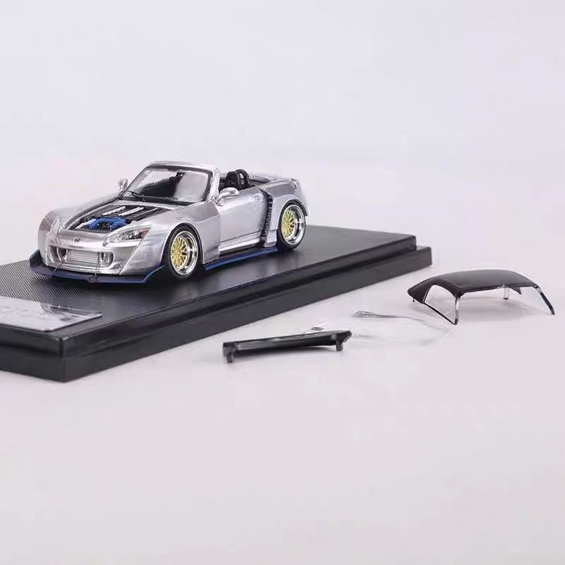 RM 1: 64 Honda S2000 AP2 Convertible Version Cover Openable Alloy Car Model Collection Model