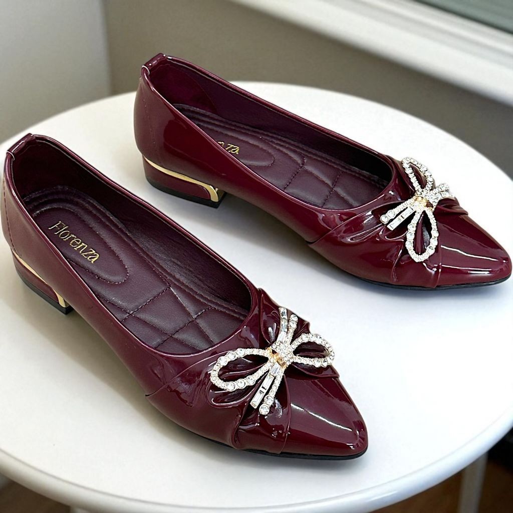 Basic Elegant Womens Fantofel Shoes GP09 HAK 3cm - Ballerina Shoes - รองเท้าทํางานผู้หญิง