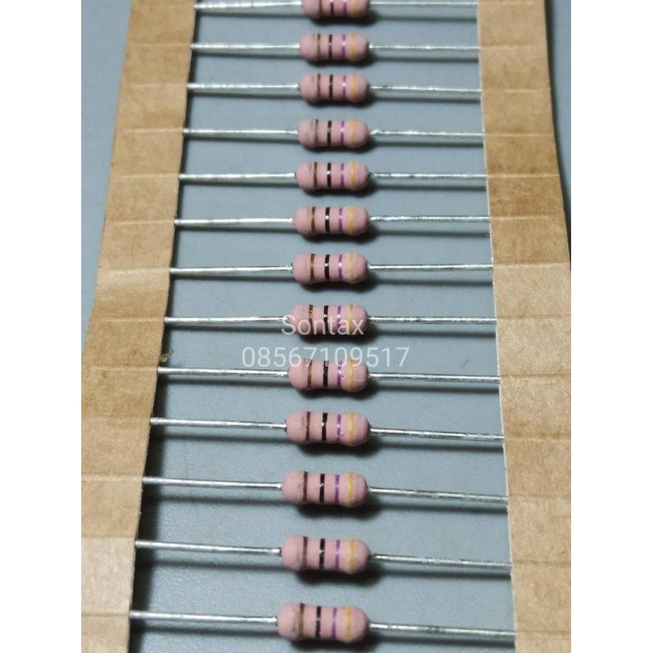 (READ DESCRIPTION!!) 47ohm 47 ohm 1/4w ตัวต้านทาน werstan ผลิตในสหรัฐอเมริกา