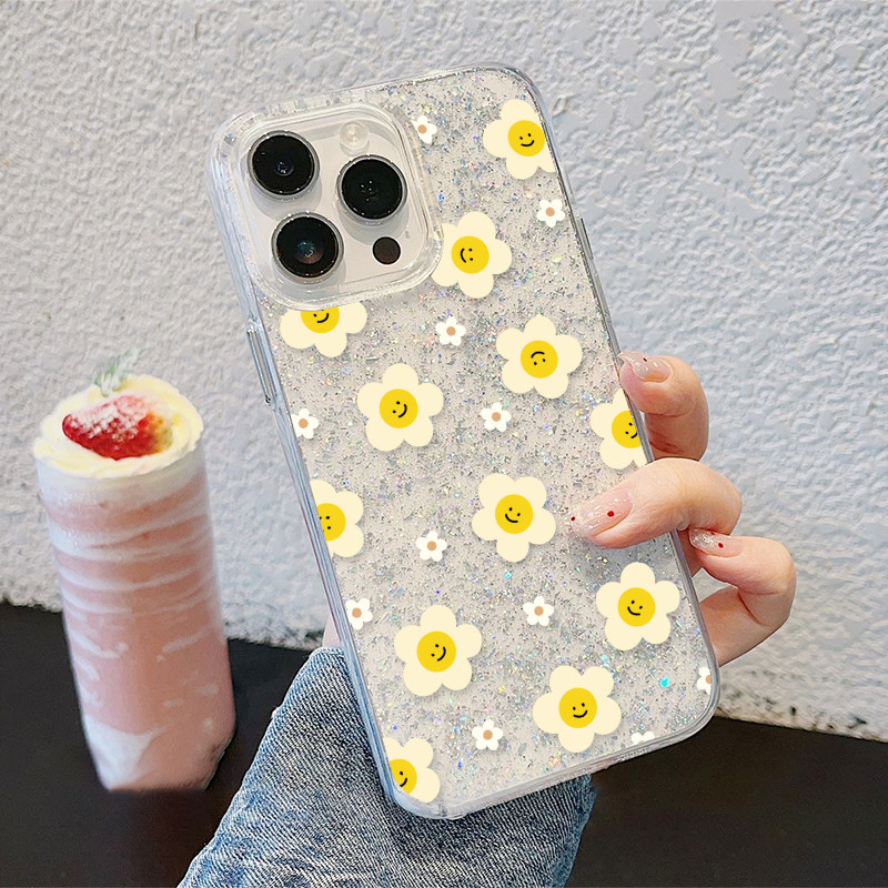 เคสไอโฟน เคสใสกากเพชร สำหรับ iPhone 11 16 pro max 13 12 14 15 promax 7 plus  เคสใสกันกระแทก วิจิตร Flash CryBaby