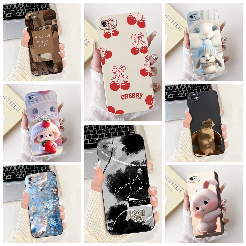 สําหรับ iPhone 6 Plus สําหรับ iPhone 6s PLUS หรูหราแฟชั่นดอกไม้ Kawaii น่ารักกันกระแทกปลอก A1522 A15