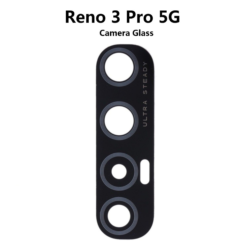 BM Oppo Reno 3 Pro 5G ( CPH2009 PCRM00 PCRT00 ) ด้านหลังด้านหลังหัวกล้องขนาดใหญ่ Glass Len สําหรับซ่