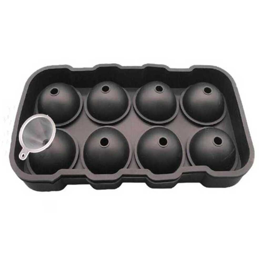 ANDEASTRA DOULiu แม่พิมพ์ก้อนน้ําแข็งซิลิโคนทรงกลม 8 ตารางแม่พิมพ์ก้อนน้ําแข็ง - DB89