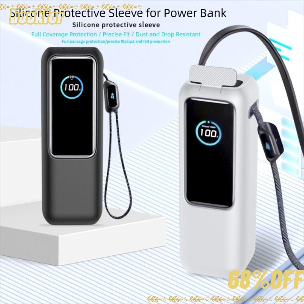 BOOKFOR Protective ,ซิลิโคนอ่อนนุ่มพกพา,ฝาครอบป้องกันกันฝุ่นกันกระแทกสําหรับ Anker Zolo Power Bank (25000mAh 165W) Travel