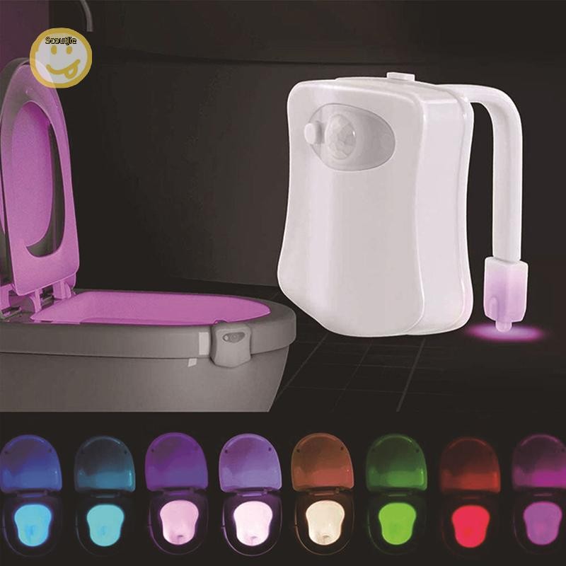 ScoutJie Mini Kawayi มนุษย์อินฟราเรด Sensing Light LED Night Light Stick ห้องน้ํา 16/8 สีห้องน้ําที่