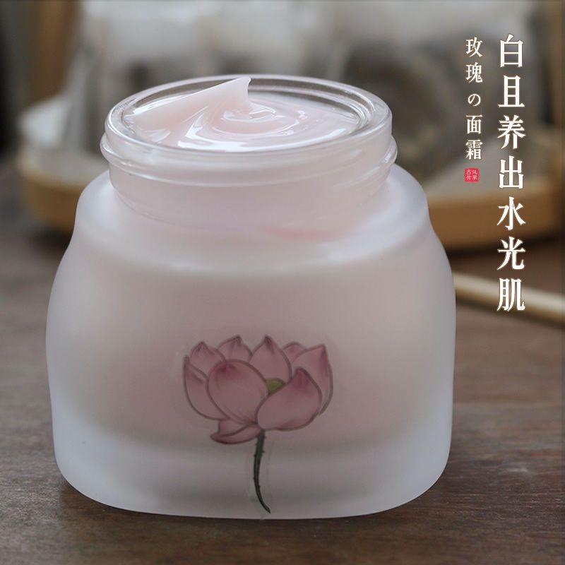 ผิวเรืองแสงน้ํา!วัสดุ Super Foot Rose Whitening Moisturizing Cream ปรับปรุงสีเหลือง Uneven Whitening