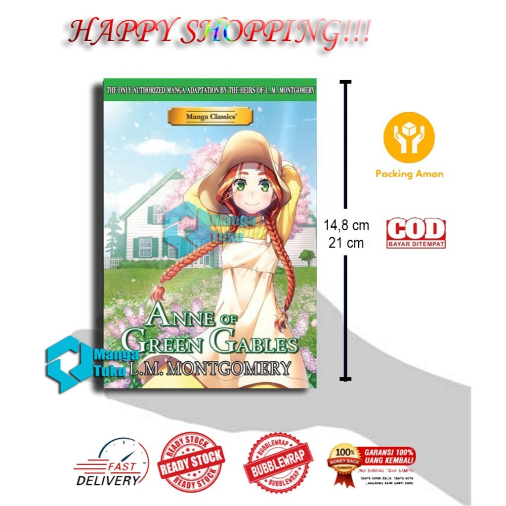 Anne of Green Gables Manga Classics Manga Tuku