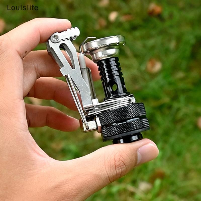 LLPH เตาแก๊สพับได้ Ultra-light Alloy เตาสำหรับการแคมปิ้งและฮิกคิง มีขนาดกะทัดรัด พกพาสะดวก ทำอาหารกลางแจ้งได้อย่างดี