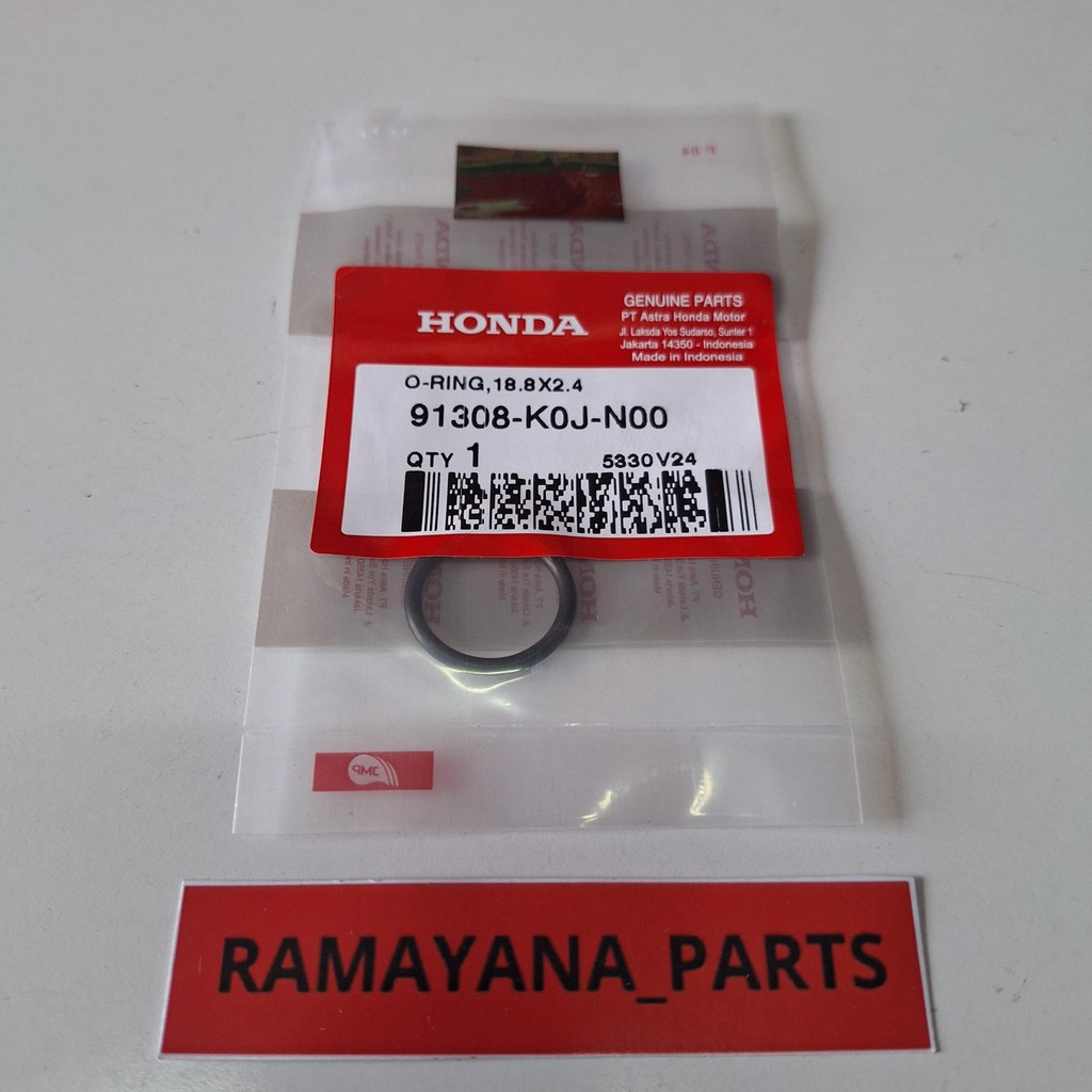 โอริง18.8X2.4 Honda BeAT K1A 91308K0JN00