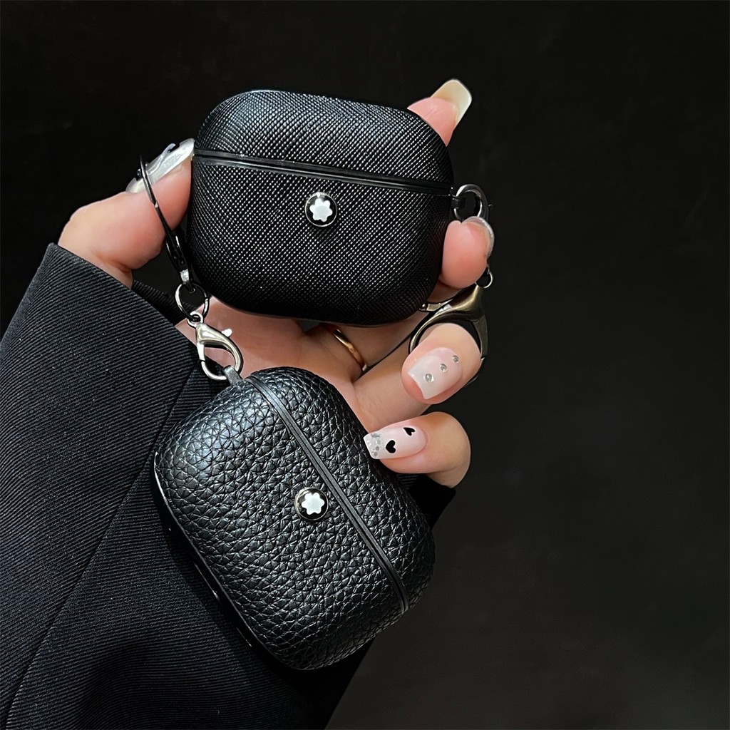 Mon Blanc หรูหราหนังนุ่มปลอกเปลือกสําหรับ AirPods 4 ANC Pro3 PRO 2 1/2/3 เคสป้องกัน - รูปที่ 7