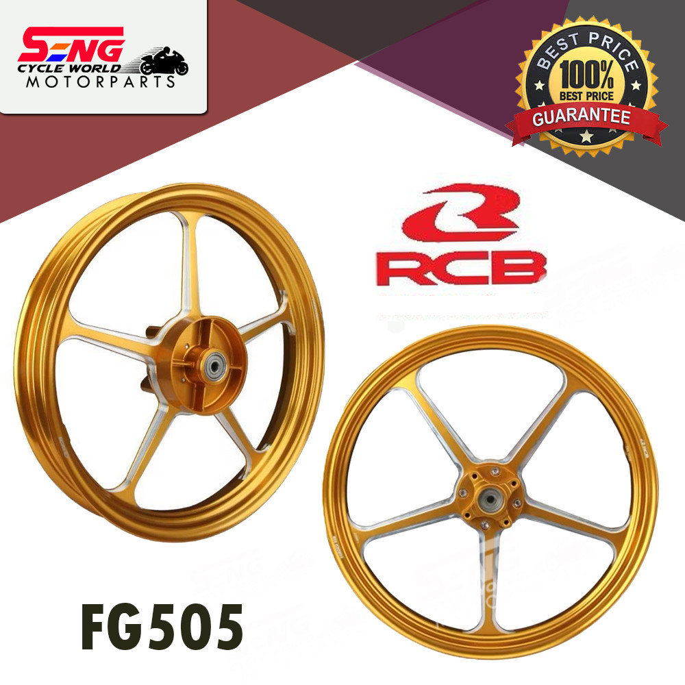 Y125 ZR/ LC135 5S FORGED SPORT RIM SET FG505 GOLD