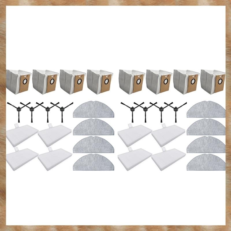 [KYG] 8x สําหรับ -Link RV30 / RV20 / RV30 Max / RV20 Max อะไหล่ถุงเก็บฝุ่น Hepa Filter Side Brush Mo