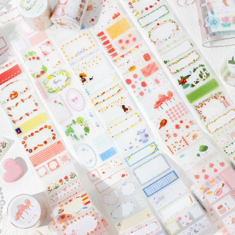 Journal GO 5×200 ซม.น่ารักสติกเกอร์เทปสําหรับคราฟท์การ์ดอวยพร diy Masking เทปสําหรับ Collage Junk Journal ของขวัญตกแต่ง
