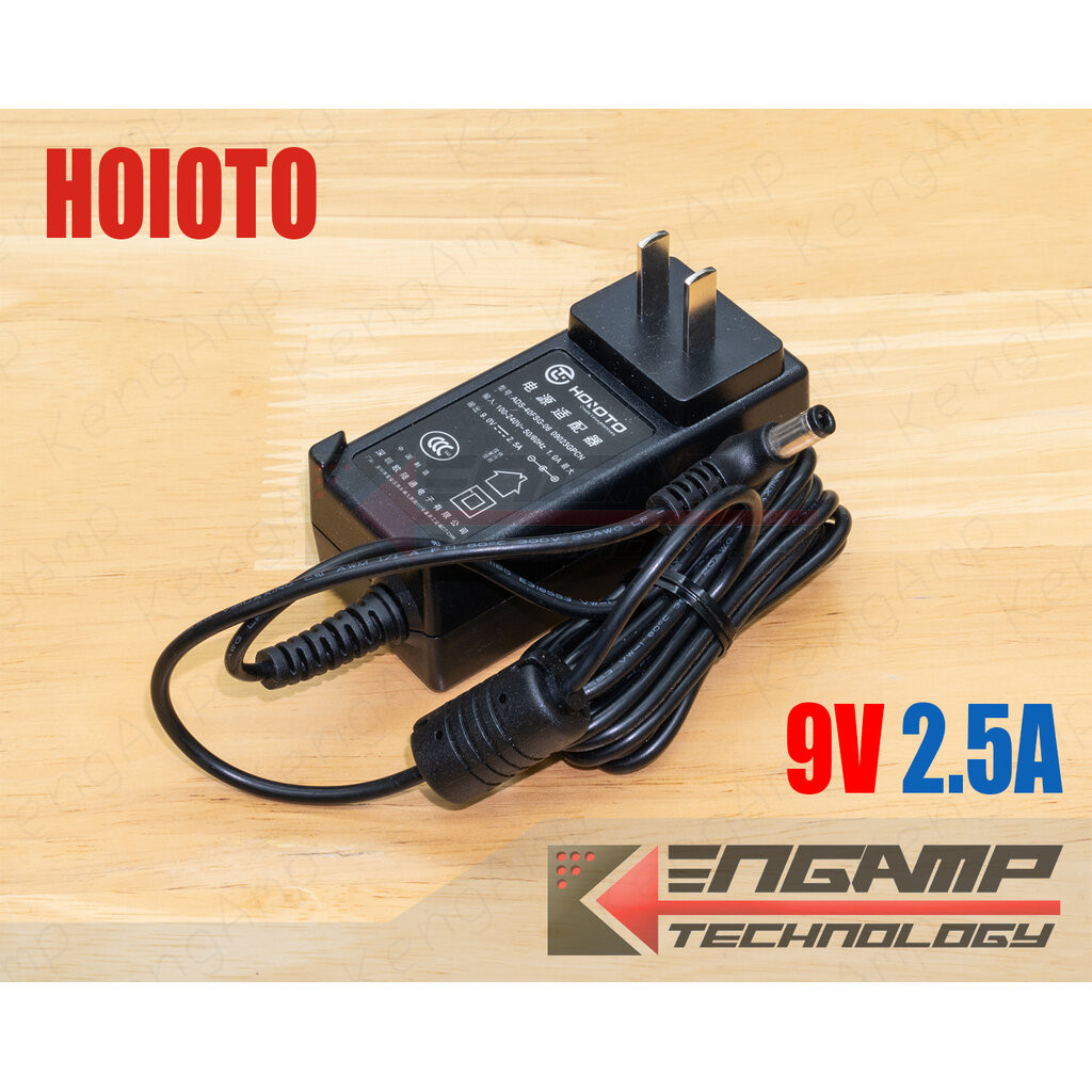 (1ชิ้น) [TRF] Power Adapter HOIOTO 9Vdc 2.5A หัว 5.5x2.5mm