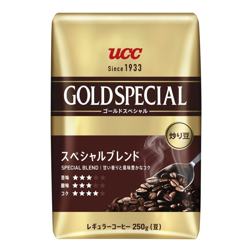 UCC Gold Special Roasted Beans Special Blend 250g Regular Coffee (Beans) x 3 pieces