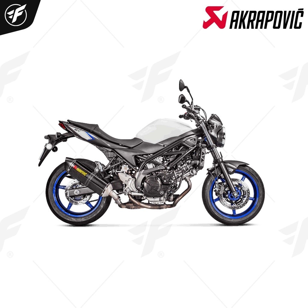 ท่อสูตร/ท่อแต่ง/ท่อไอเสีย Akrapovic Slip on Carbon : for Suzuki SV650 2016-2018