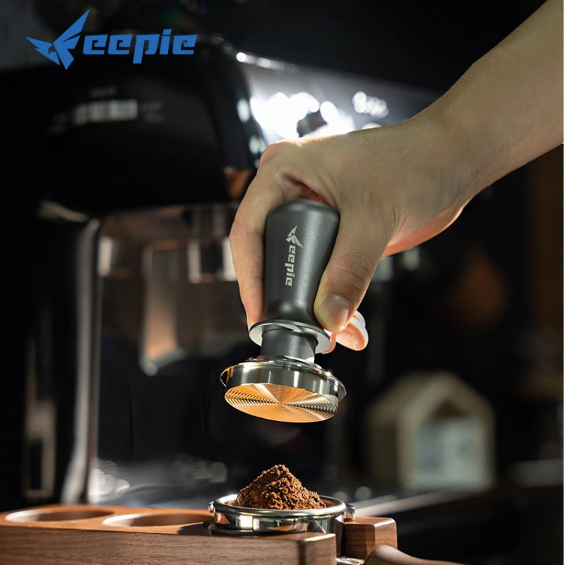 Feepie3.0 แทมเปอร์แรงคงที่สําหรับเครื่องเอสเปรสโซกาแฟ Tamper Fast Beating Sound คงที่ 30lbs Dough Pr