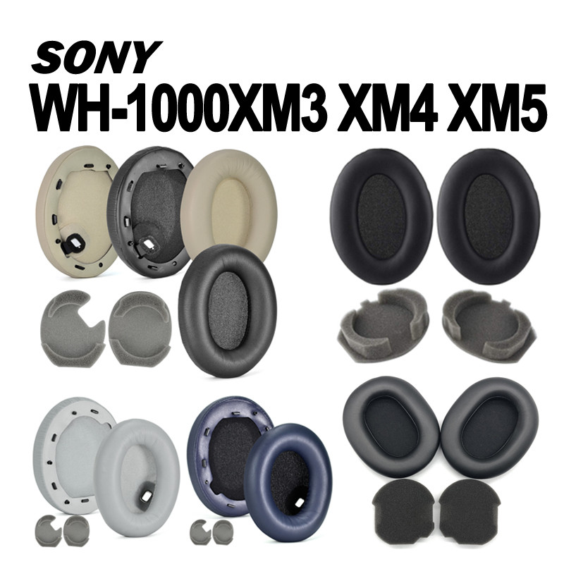 1 คู่ชุดหูฟังแผ่นรองหูฟังสําหรับ Sony WH-1000XM4 WH-1000XM3 WH-1000XM5 หูฟังแผ่นรองหูฟัง Earmuffs