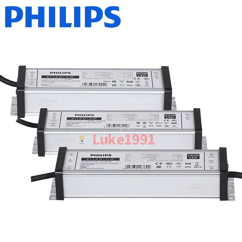 Philips ไฟ LED 65W 100W 150W 200W 250W 300W Power Inverter Driver Ballast กันน้ํากลางแจ้งน้ําท่วมไฟถนนอุโมงค์แสง