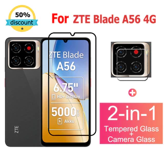ฟิล์มกระจก ZTE Blade A56 4G กระจกนิรภัยป้องกันหน้าจอสําหรับ ZTE Blade V70 Max V50 A51 A52 A71 A72 A73 Nubia Z70 Z60 Z50 Ultra Music 2 Red Magic 9 8 6R Pro+ 5G พร้อมกล้อง Protecto