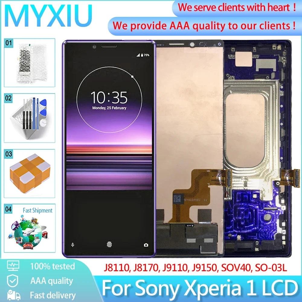 6.5 Original สําหรับ Sony Xperia 1 จอแสดงผล LCD Touch Screen Digitizer Assembly Replacement X1 XZ4 J