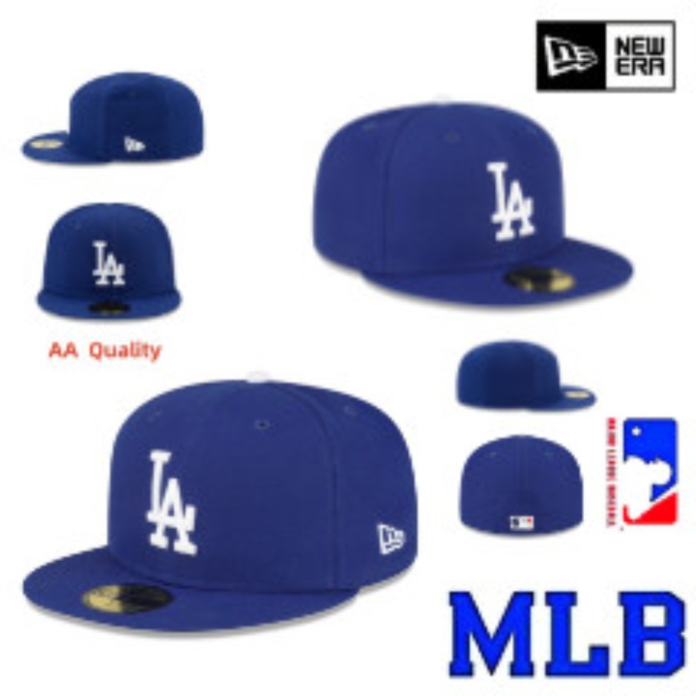 Major League Baseball - Los Angeles Dodgers Official Series - Shaping Cap - หมวกปีกแบนดีไซน์ล็อกปักส