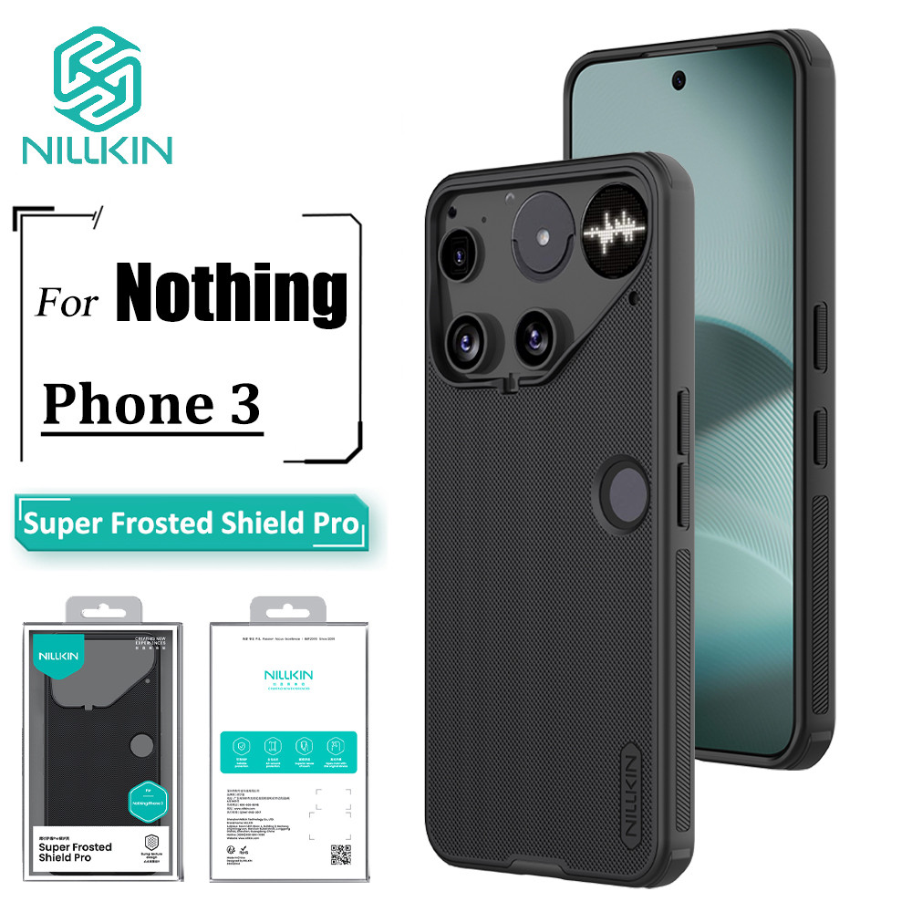 Nillkin For Nothing Phone 3 Case Super Frosted Shield Pro เคสหลังกันกระแทกลายนิ้วมือ