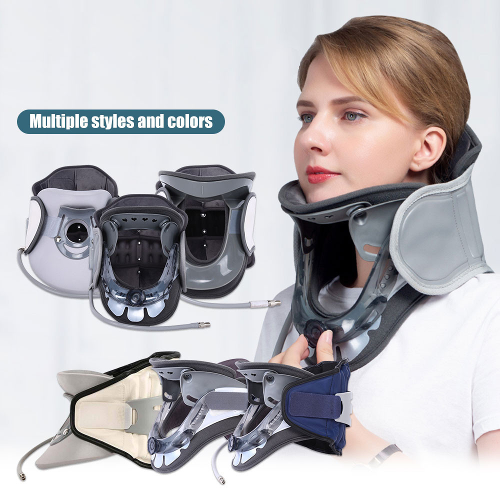 Salorie Inflatable Cervical Neck Traction ถุงลมนิรภัย Cervical Retractor 360° ห่อหลายทิศทางฉุดบําบัดคอดูแลการดูแลสุขภาพ