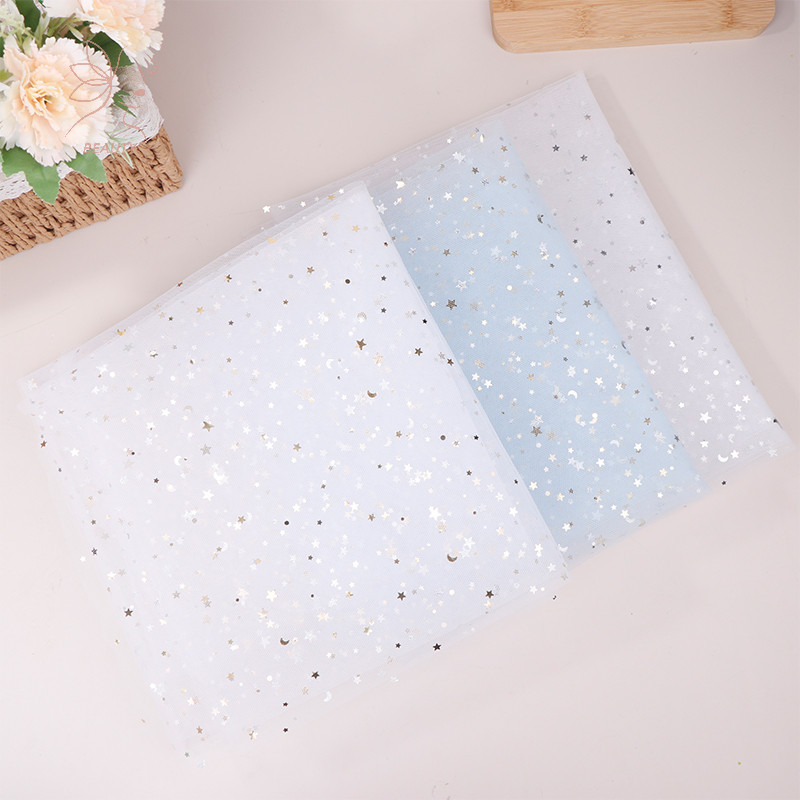 [maybeauty] ภาพถ่ายเล็บ Shoog Props ผ้ากอซเส้นด้ายดาวพื้นหลังการถ่ายภาพ Tulle รายการ Fotografia ฉากหลังวัสดุตกแต่ง {TH}