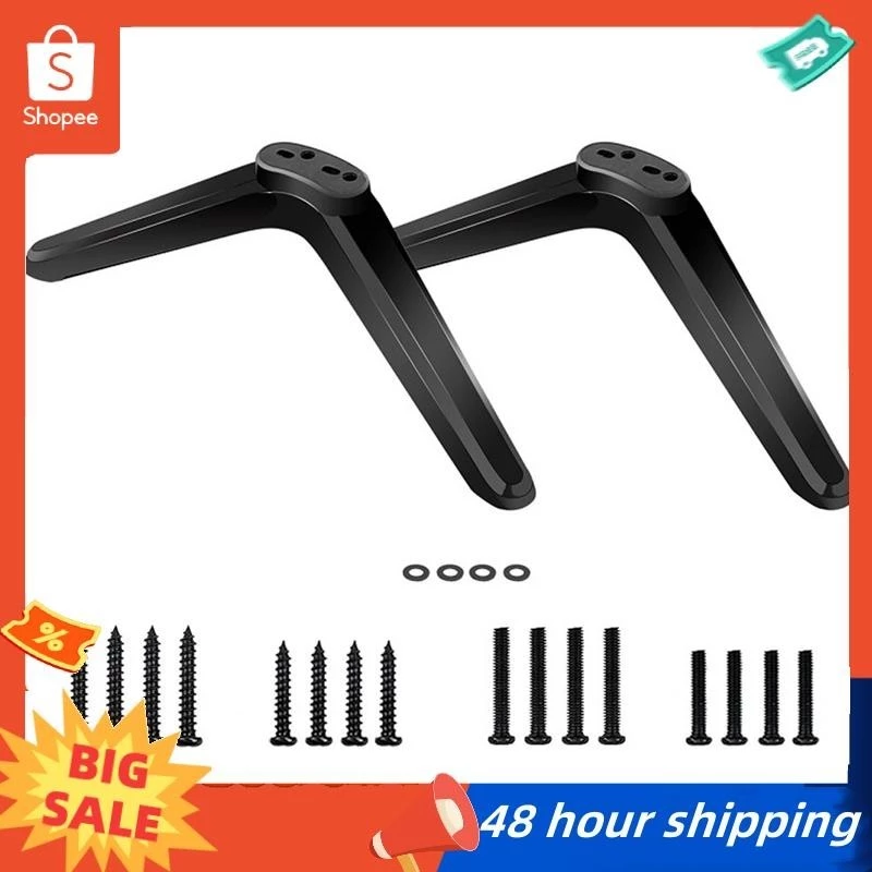 พร้อมสต็อก สําหรับ TCL TV Stand ขา 28 32 40 43 49 50 55 65 นิ้ว, ขาตั้งทีวีสําหรับ TCL Roku TV ขา, สําหรับ 28D2700 32S321 พร้อมสกรูทนทานติดตั้งง่ายใช้งานง่าย