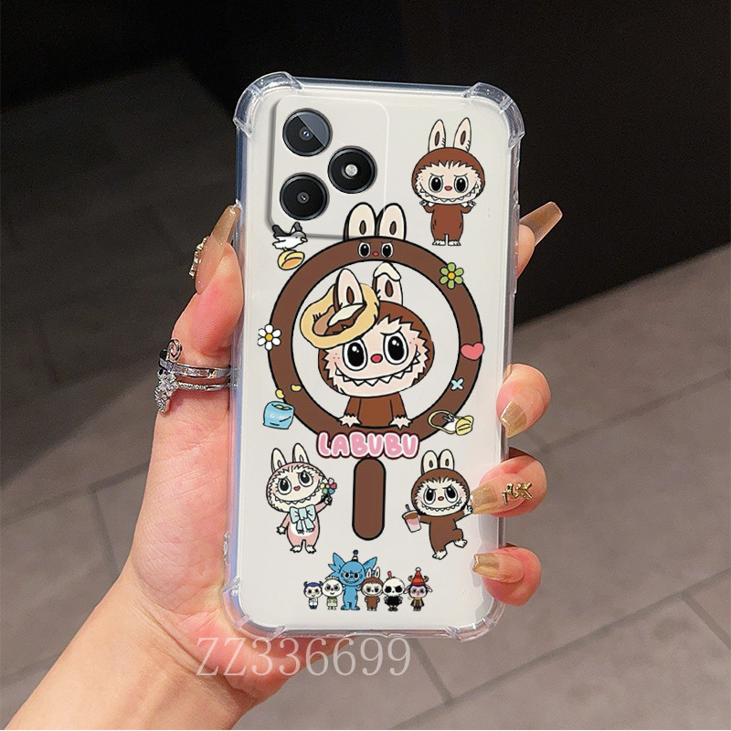 เคส realme C53 C51 note 50 C61 C63 C65 YQlabubuล้างเคสโทรศัพท์ซิลิโคนสี่มุมป้องกัน
