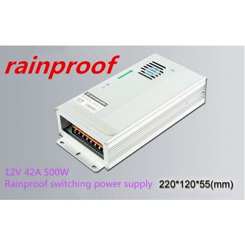 ✮12V 40A Switching power supply rainproof 500W 12V 40A waterproof Power supply 12v 220v switching po
