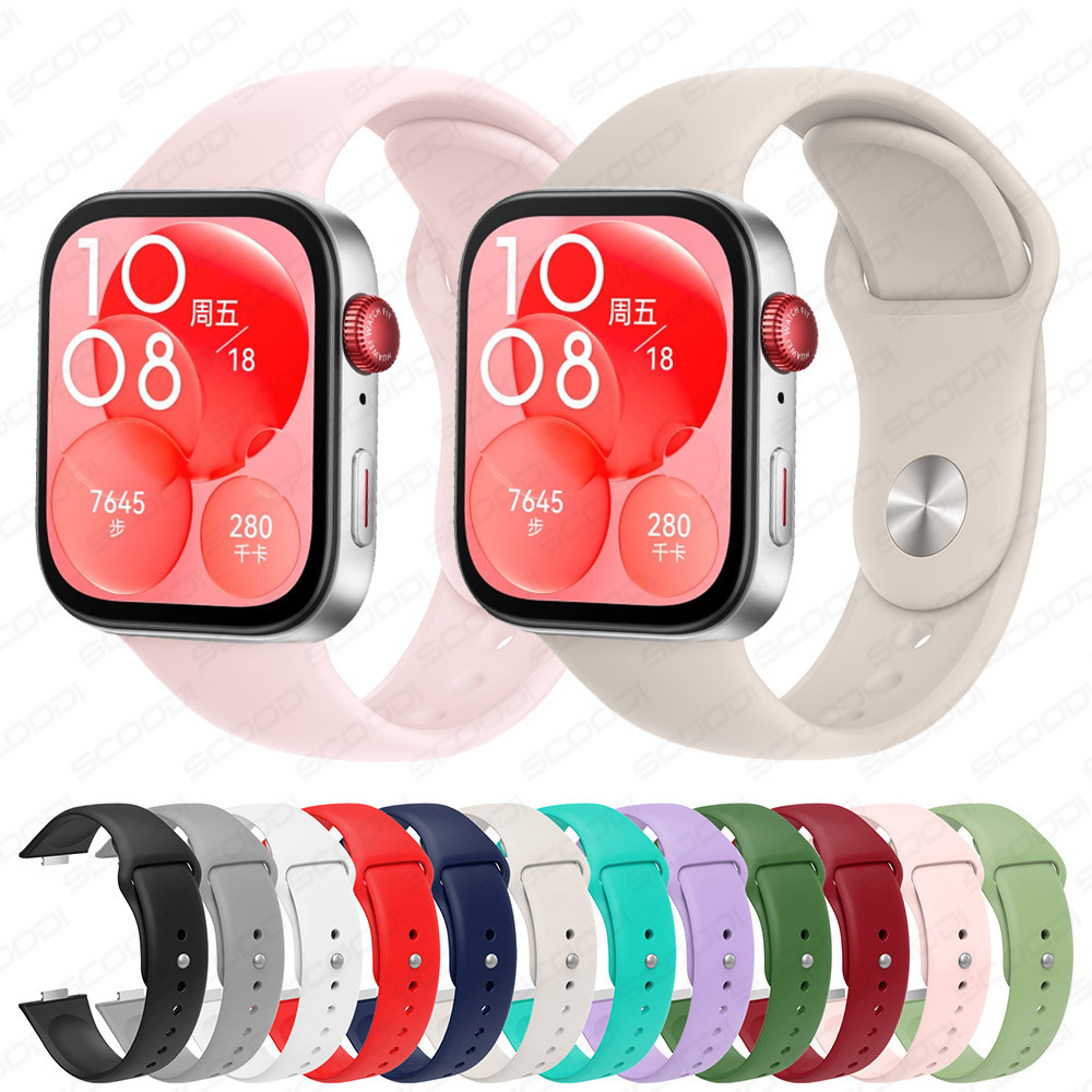 Sport Band สําหรับ Huawei Watch Fit 5 / Fit 5 Pro / Fit 4 / Fit 4 pro / Fit 3 Strap smartwatch Silicone Official 1:1 สําหรับ Huawei Watch fit 5 / 5 Pro / Fit 4 / Fit 4 pro / fit 3 watchb