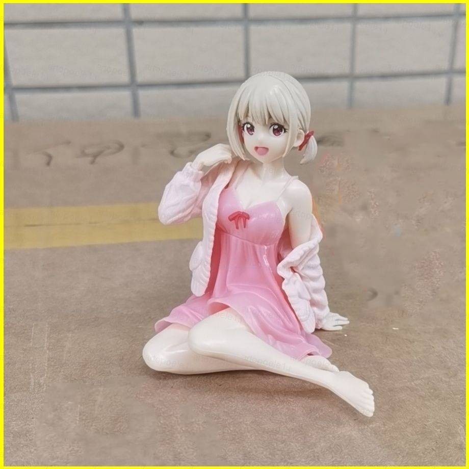 Bx Lycoris Recoil Action Figure Nishikigi Chisato Seated สาวสวยตุ๊กตาของเล่นคอลเลกชันเครื่องประดับ
