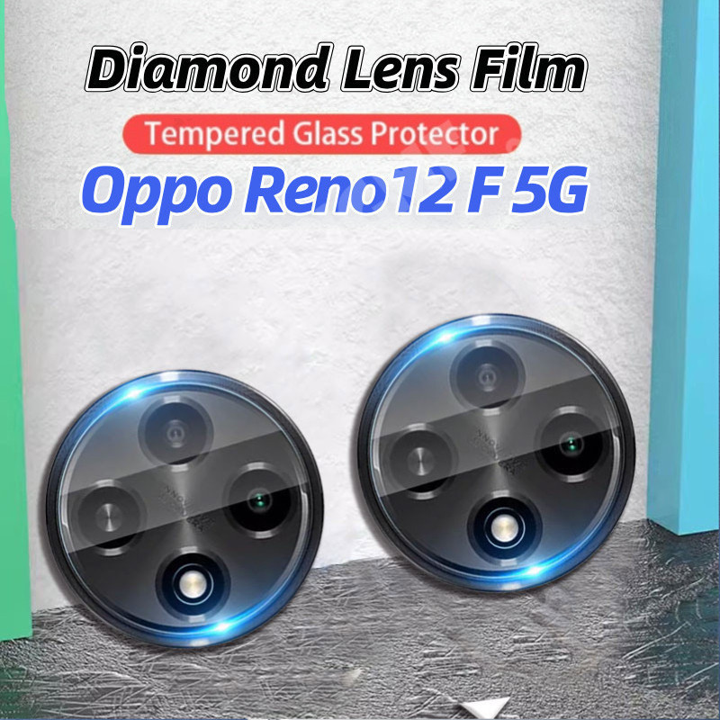 ฟิล์มกระจกกันรอย เลนส์กล้อง เต็มเลนส์ Oppo Reno 12F 5G สำหรับ ออปโป้ Reno12 Reno12Pro Reno12F 2024 Reno13 Reno 12 13 Pro