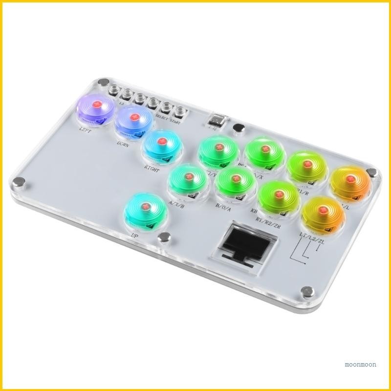 Mommy Hitbox Street Fighting Game Joystick 12 Key Low Latency Arcade Fighting Keyboards