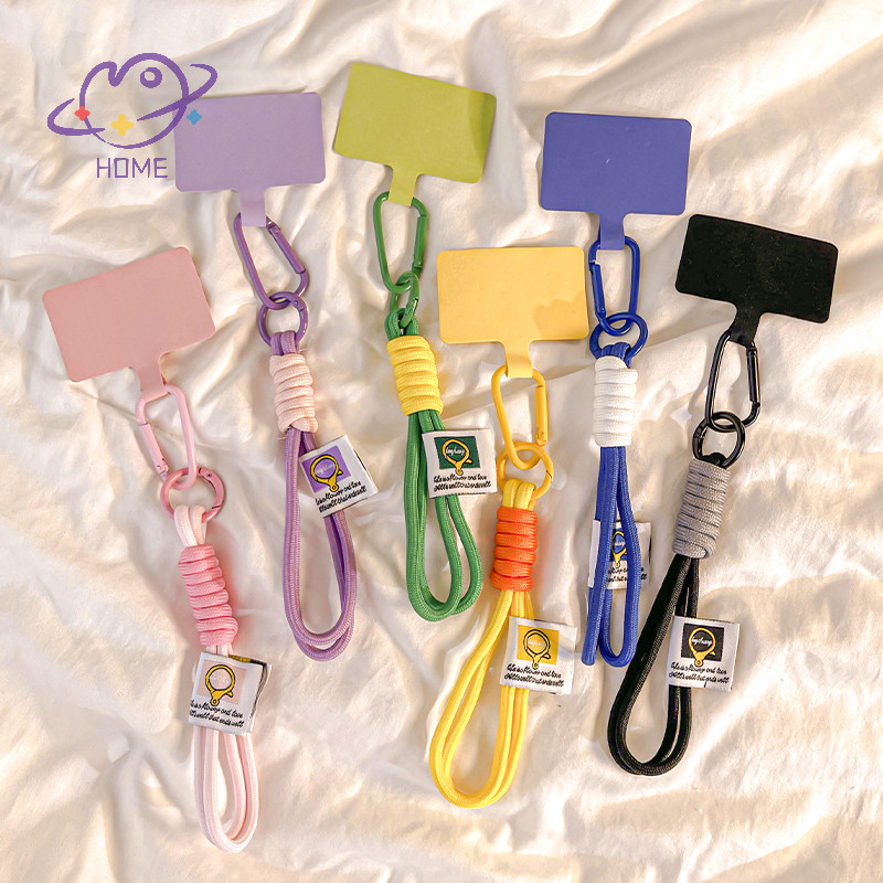 [mayhome] เชือกเส้นเล็กโทรศัพท์มือถือแขวนตกแต่งสามารถ Carried Twist เชือกจี้ป้องกันการสูญหายแฟชั่นข้อมือที่แข็งแกร่งสายรัดสั้น {TH}