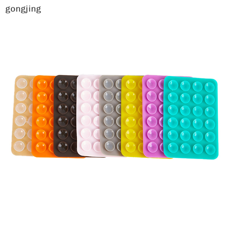 Gong คู่ซิลิโคนดูด Pad สําหรับโทรศัพท์มือถือติดตั้งถ้วยดูด Backed 3M กาวยางซิลิโคน Sucker Pad สําหรับ Fixing th