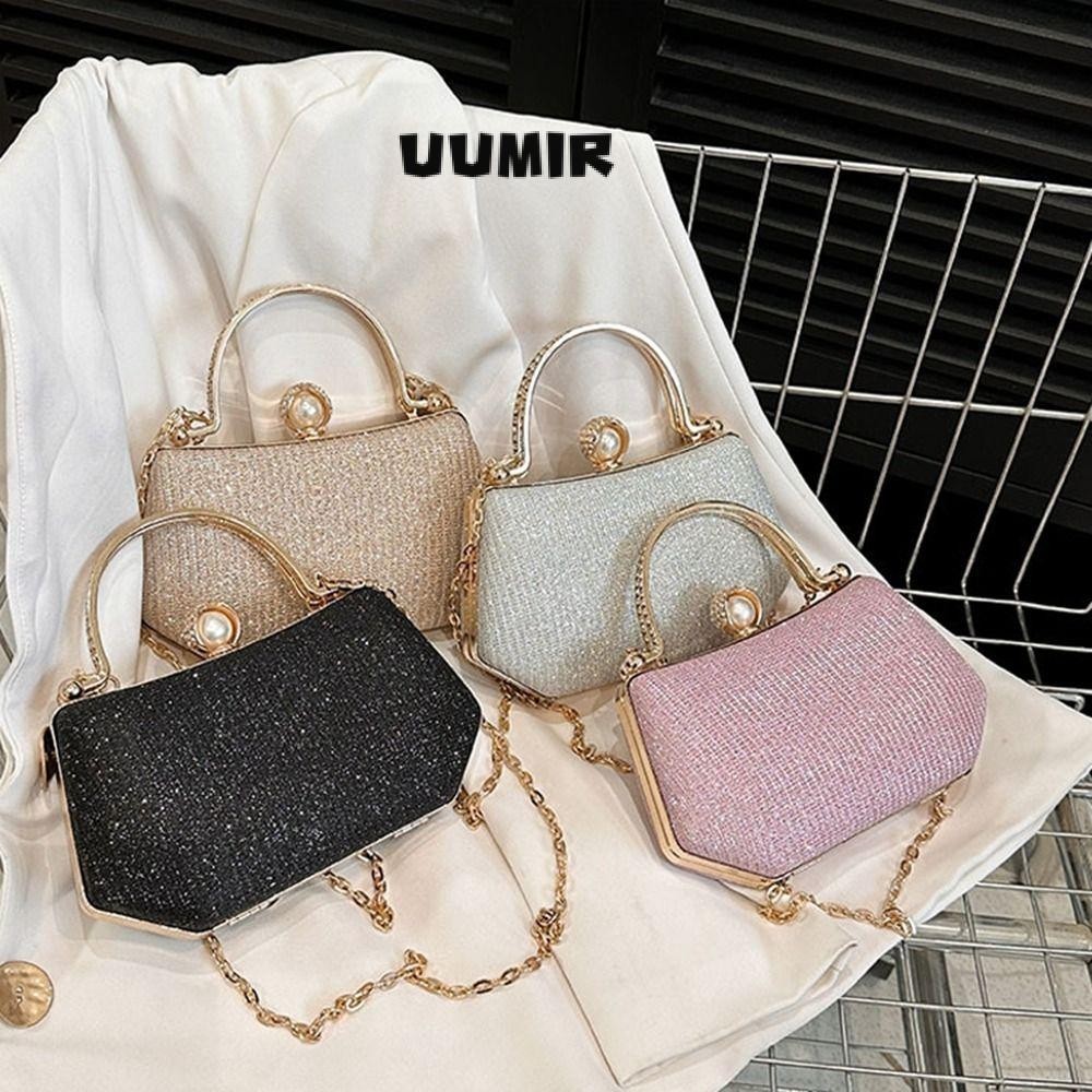 UUMIR กระเป๋าสะพายข้าง,กระเป๋าราตรีแบบพกพาแบบเรียบง่าย,มัลติฟังก์ชั่ ปู่ ความจุขนาดใหญ่กระเป๋าสะพายข้างย้อนยุคสาว