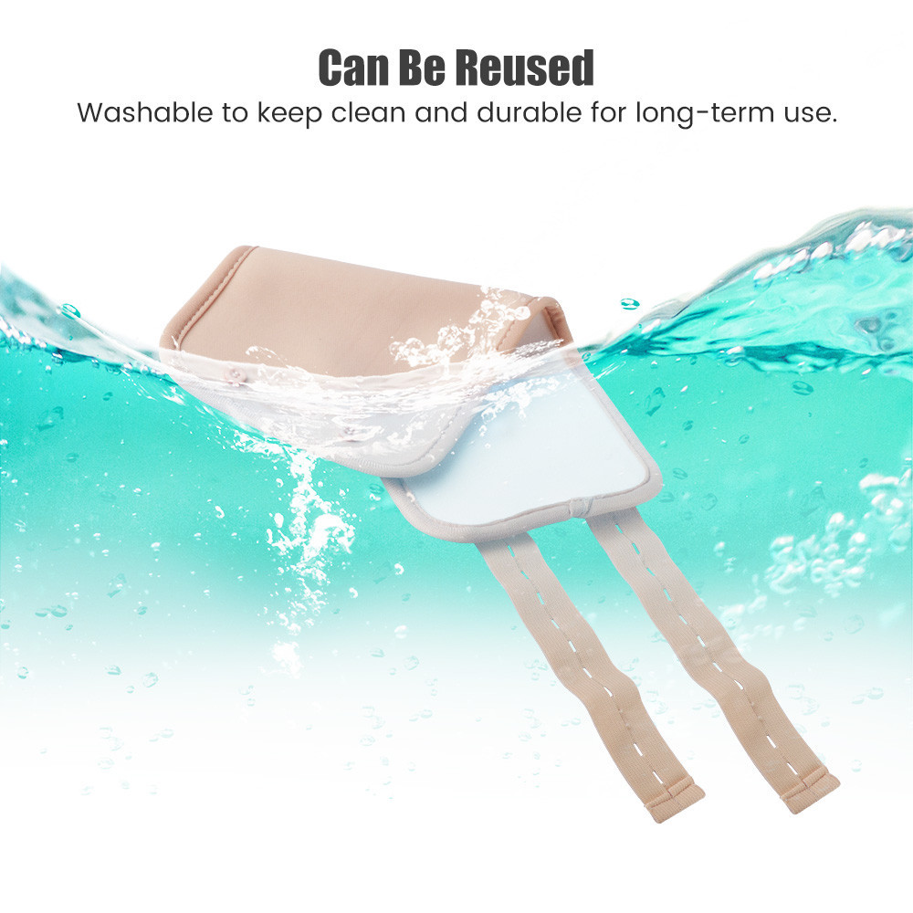 Salorie Castor Oil Pack นํากลับมาใช้ใหม่สําหรับนอนไม่หลับอาการท้องผูกและการอักเสบ Castor Oil แผ่นเอวและคอ - รูปที่ 7