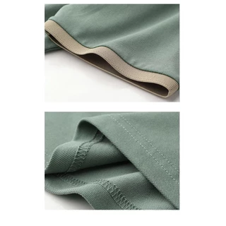 MANMAN ชายเสื้อคอปกแขนสั้นธุรกิจลำลองหลายสีให้เลือก