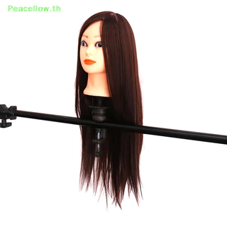 Peacellow Manequin ฝึกผมมนุษย์ตัดผมตุ๊กตาช่างทําผม TH