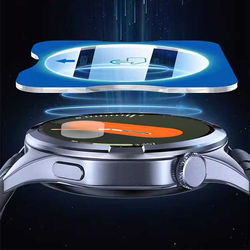Wave Strap + ฟิล์มกระจกสําหรับ Samsung Galaxy Watch 7 Bracelet Sport NO Gap สายรัดข้อมือซิลิโคนสมาร์ทวอทช์สําหรับ Galaxy Watch7