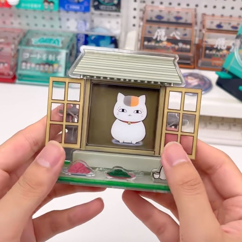 Nyanko Sensei Shrine ขาตั้งอะคริลิค Madara รูปแสดง Natsume Yuujinchou อะนิเมะสินค้าคอลเลกชันตกแต่งโต๊ะเครื่องประดับของขวัญน่ารัก