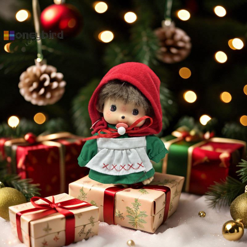 Honeybird 15 ซม. Kawaii Monchichi Plush ของเล่นน่ารัก Dress Up ตุ๊กตาตุ๊กตานุ่มเด็กฮาโลวีนคริสต์มาสของขวัญ Nice