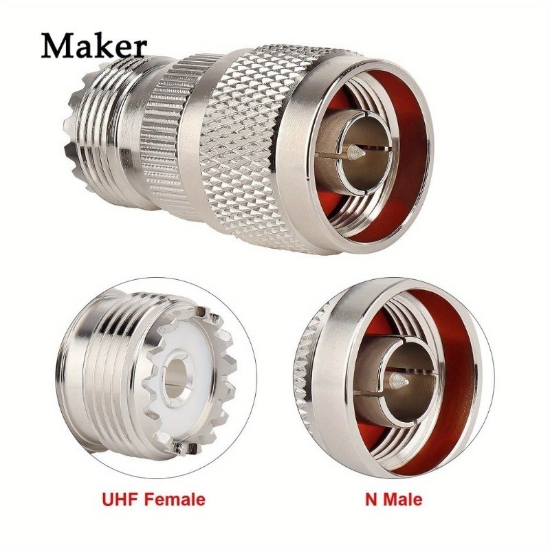 N Type Male To UHF Female Adapter SO239 PL-259 RF Coaxial Cable Adapter Connector (NOT สําหรับทีวี)