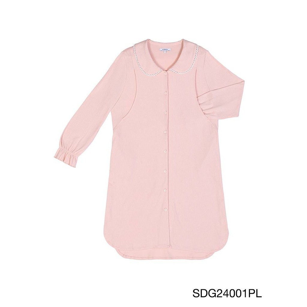 Sabina เดรสชุดนอนให้นมบุตร รหัส SDG24001PL - สีชมพูอ่อน